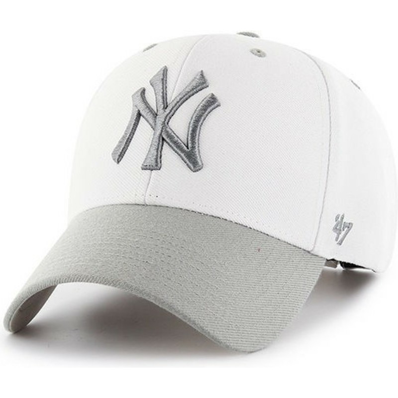 casquette-courbee-blanche-new-york-yankees-mlb-audible-2-tone-mvp-47-brand