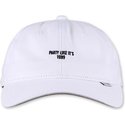 casquette-courbee-blanche-ajustable-texting-party-like-its-1999-djinns