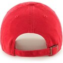 casquette-courbee-rouge-avec-logo-rouge-new-york-yankees-mlb-clean-up-47-brand