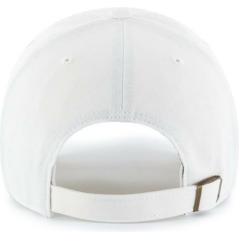 casquette-courbee-blanche-avec-logo-blanc-new-york-yankees-mlb-clean-up-47-brand