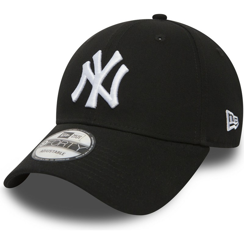 casquette-courbee-noire-ajustable-9forty-essential-new-york-yankees-mlb-new-era