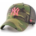 casquette-trucker-camouflage-avec-logo-rose-new-york-yankees-mlb-mvp-branson-47-brand