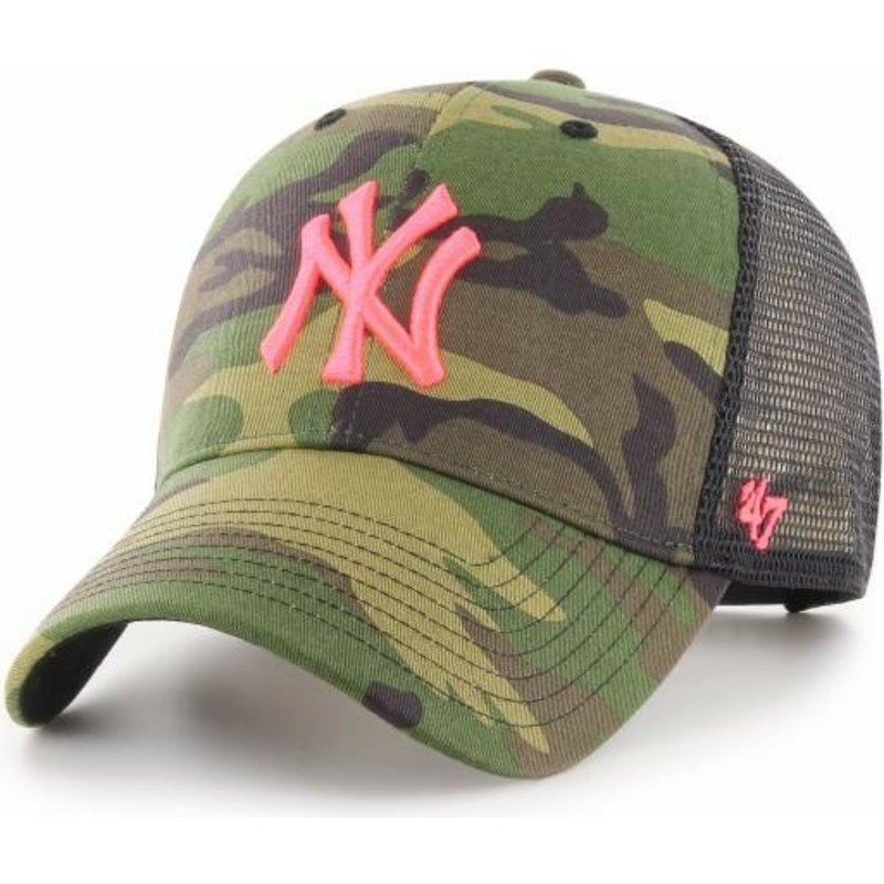 casquette-trucker-camouflage-avec-logo-rose-new-york-yankees-mlb-mvp-branson-47-brand