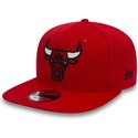 casquette-plate-rouge-snapback-9fifty-mesh-chicago-bulls-nba-new-era