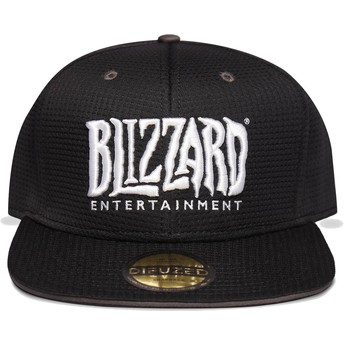 Casquette plate noire snapback Logo Blizzard Entertaiment Difuzed