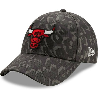 Casquette courbée camouflage noire ajustable 9FORTY All Over Camo Chicago Bulls NBA New Era