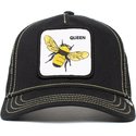 casquette-trucker-noire-abeille-queen-bee-goorin-bros