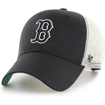 Casquette trucker noire et blanche avec logo noir MVP Branson Boston Red Sox MLB 47 Brand