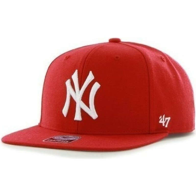 casquette-plate-rouge-snapback-new-york-yankees-mlb-sure-shot-47-brand