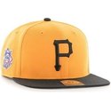 casquette-plate-jaune-snapback-unie-avec-logo-leteral-mlb-pittsburgh-pirates-47-brand