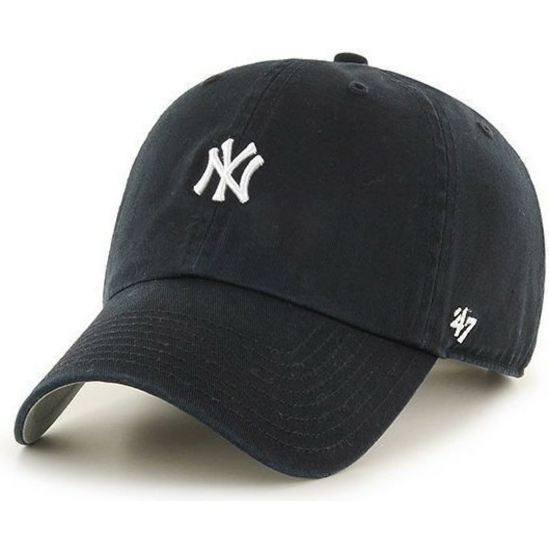 casquette-a-visiere-courbee-noire-avec-petit-logo-mlb-newyork-yankees-47-brand