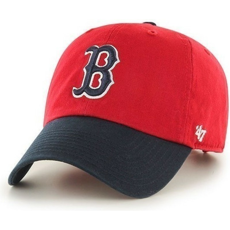 casquette-a-visiere-courbee-rouge-avec-visiere-noire-et-logo-frontal-mlb-boston-red-sox-47-brand