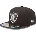 casquette-plate-noire-ajustee-59fifty-authentic-on-field-game-las-vegas-raiders-nfl-new-era